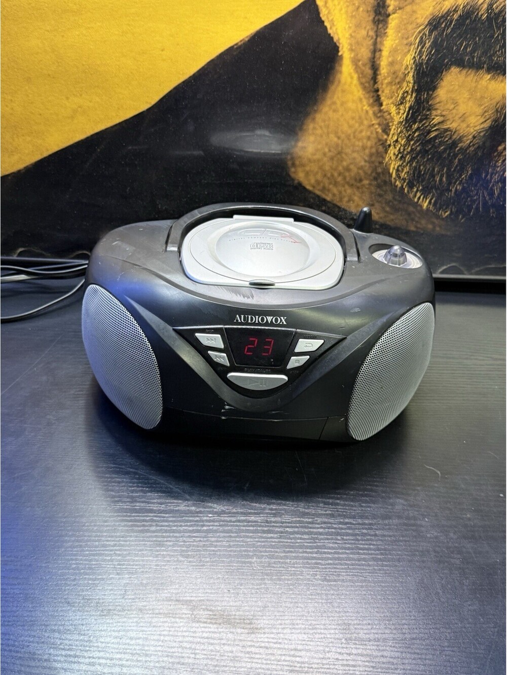 Audiovox CD1821 Portable CD Player Boombox 2002 For Parts Repair No Sound